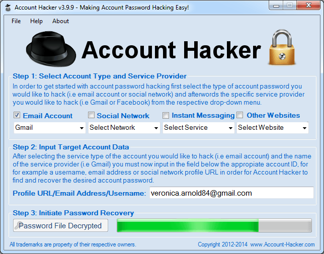 hacking gmail password online